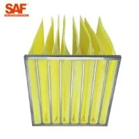 Luchtfilter met gemiddeld rendement en meerdere zakken